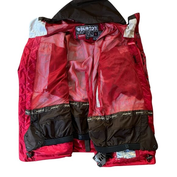 Burton Mission Snowboard Jacket Red/Brown ❄️ Waterproof Technical Shell 🏂 - Picture 8 of 8